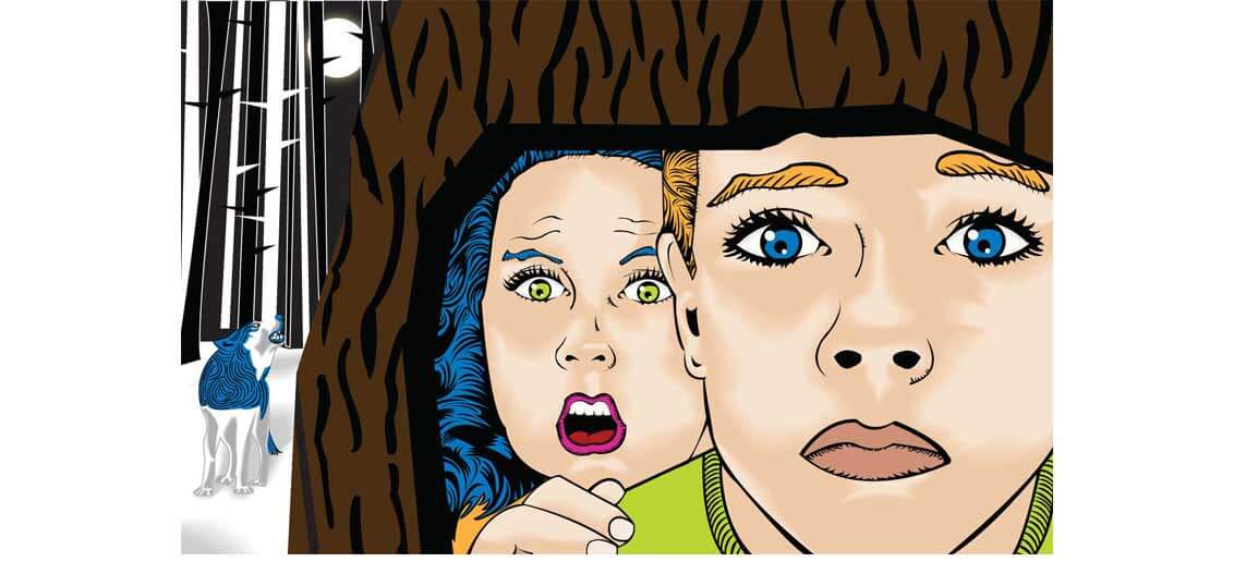 Hansel and Gretel Lost in the Woods
